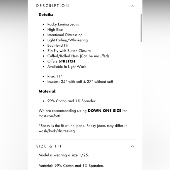 Rocky Eunina Jeans High rise - Picture 5 of 6